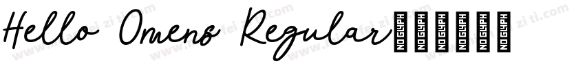 Hello Omens Regular字体转换